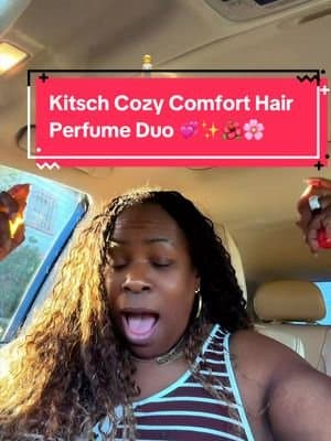 Why choose between warm and sweet when you can layer both? 🤎🍮 Soft Santal and Caramel Cream refresh your hair and body while helping eliminate unwanted odors. This may be my new favorite cozy fragrance combination! 💞@Kitsch #Kitsch #HairPerfume #CaramelPerfume #SantalPerfume #tiktokshopcreatorpicks