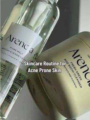 Skincare for Acne prone Skin 💚💚💚This Arencia duo is my absolute go to whenever my skin is throwing tantrums🤣🤣🤣 #arencia #acneprone #ricemochicleanser #ad #doublecleansing @Arencia @YesStyle