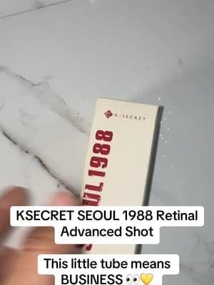 KSECRET SEOUL 1988 Retinal Advanced Shot is a concentrated retinal skincare step for nights when you’re ready to level up your routine. Introduce it gradually and keep your daytime SPF close. ✨☀️ #KSECRET #Seoul1988 #RetinalSkincare #KBeauty #TikTokShop