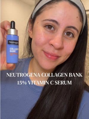 #ad losing 1% of collagen per year? NOT on my watch with @Neutrogena collagen bank pure 15% vitamin C ☀️✨🩵 #beautytoascience #neutrogenacollagenbank #ugcexample #skincare