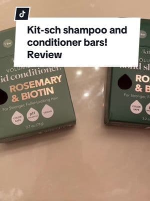 I think these are a cool idea, love the whole concept and they work 🫶🏼 . #hairtok #cleanhaircare #kitsch #biotinhair #shampooandconditioner #tiktokshopbacktoschool #TikTokCreatorSearchInsightsIncentive
