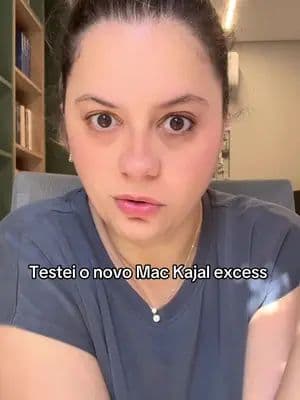 Testei o novo Mac Kajal excess! #tiktokshopbr99 #lapisdeolho #kajalexcess #lapisolhomarrom @MAC Cosmetics Store