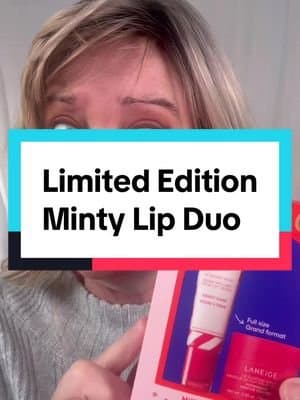 This adorable holiday lip set includes Lip Sleeping Mask & Lip Glowy Balm in refreshing mint! The candy cane packaging is SO cute & giftable. Perfect for hydrated, plump, minty fresh lips all winter long. Limited edition holiday exclusive! 💚❤️ @laneige_us #makeup #tiktokshopblackfriday #tiktokshopcybermonday #lipserum #stockingstuffer