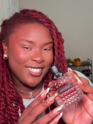 GRWM: Adding a bold twist to my routine with @Valentino.Beauty Donna Born In Roma Pink 🩷✨ This scent is floral, fruity,