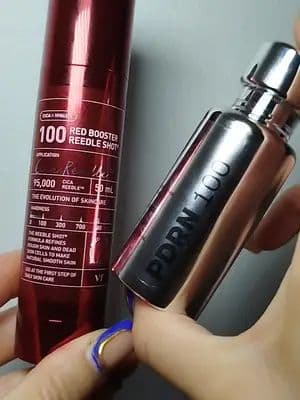 Red Booster Reedle Shot 100 provides antioxidant and soothing care with vibrant red energy for firm and radiant skin. It