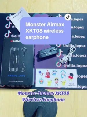 Long Battery Life Wireless Earphone! The Monster Airmax XKT08 Wireless Earphone 🥰 #monsterheadsetairmaxxkt08 #wirelessearphonesbluetooth #earphone #wireless #headphone #tiktokshop #fyp