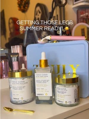Getting my skin summer-ready one shave at a time. ☀️ @Truly Beauty Coco Cloud After Shave Serum helps soothe post-shave irritation while hydrating and softening skin with coconut milk, argan oil, white tea, and vitamin E. Lightweight, fast-absorbing, and smells like the perfect coconut vanilla summer treat. #TrulyBeauty #tiktokshopbeauty #tiktokshopsparkcreator #tiktokshopstockup #tiktokshopcreatorpicks