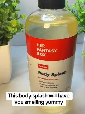 Her Fantasy Box Yummy Body Splash I smell like a whole snack and I’m not mad about it 😌🍓 #tiktokshop #smellgoodallDay #girlyvibes #fragrancelover #selfcare