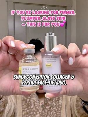 Lifted, plump, glass skin without needles ✨ This Korean collagen + peptide duo deeply hydrates, firms, and smooths for