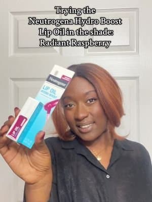 gifted by Neutrogena Trying out some gifted products! This is the Hydro Boost Lip Oil in the shade radiant raspberry. They feel really good going on to my lips and makes them glossy and adds a light wash of color. #neutrogena #giftedbyneutrogena #ugccontentcreator #beautyinfluencer #detroitinfluencer