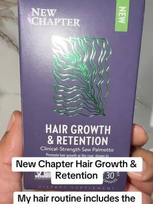 New Chapter Hair Growth & Retention features clinically studied saw palmetto in a convenient 30-day supplement. An easy addition for women building a more complete hair-care routine. 💆🏽♀️🌿 #NewChapter #HairSupplements #HairCareRoutine #WomensWellness #TikTokShop