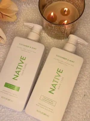 Iโve been using Native for a few weeks and itโs being a big change for my hair,it really cleans my scalp and makes my hair feels super healthy and natural #complimentary #GiftedByNative #nativecucumberminthaircare @influenster @Native
