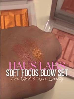 Stop chasing glitter and start chasing glow. ✨ The Haus Labs Soft Focus Glow Set includes the bestselling Bio-Radiant Gel-Powder Highlighters in Fire Opal and Rose Quartz for a smooth, skin-like radiance. This lightweight formula blends effortlessly, delivers a soft-focus finish, and can be worn as a highlighter or a glowy blush. Infused with fermented arnica oil and silver vine extract, it's perfect for anyone who wants a natural, healthy-looking glow without chunky shimmer. Whether you're creating an everyday makeup look or a full glam moment, this duo gives your skin that lit-from-within finish. #hauslabs #highlighter #tiktokshopsummersale #tiktokshopcreatorpicks #TikTokShopFinds