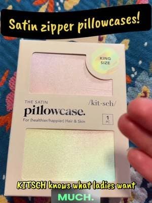 Fall in love while you fall asleep in comfort and wake up with flawless hair kitsch satin pillowcase bliss @Kitsch #tiktokcreatorsearchinsights #tiktokshopnewyearnewme #tiktokcreatorpicks #ucgcreator