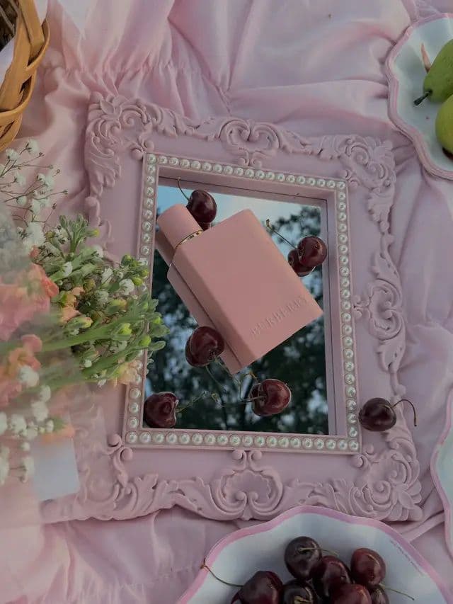 The New Burberry Her Parfum 💗💓🍒🍐,#BurberryHer #gifted #perfumetiktok @Burberry Available@Ulta Beauty 🧡