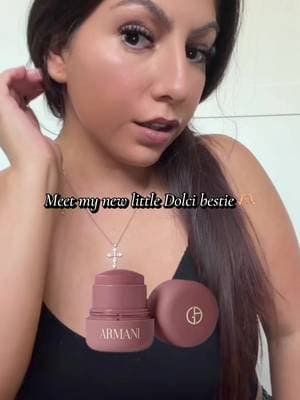 #AD 💋 My new pocket-sized bestie has officially joined the GRWM ✨ Using my Armani Beauty Dolci Blush for the cutest monochromatic cheeks + lips moment 💕 I love that it melts in as a cream and sets to a soft powder finish. Definitely coming everywhere with me now 👀💋 @Armani beauty @Lorealistar #armanibeauty #grwm #armanibeautydolcibestie #armanibeauties
