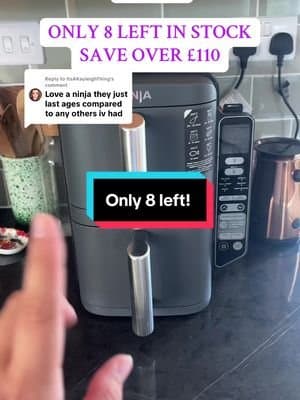 Replying to @ItsAKayleighThing only 8 left! Grab one now if your wanting to upgrade your kitchen x @Ninja UK @QVC UK #tiktokmademebuyit #dealdrops #foodtok #airfryer #sale