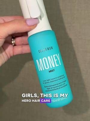 This leaving conditioner leaves my hair, more luminous, healthy, looking and just glossy and expensive. It’s called money mist for a reason. #colorwow #hair #hairecare #frizzyhair #tiktokshopuk