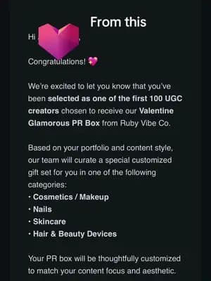 Huge thank you to @Ruby Vibe Co for the most beautiful PR package fi The packaging was top-notch, every detail felt so thoughtful, and the products? Absolutely AMAZING So grateful to work with brands that truly care about quality. Can't wait to share more! #PRPackage #Unboxing #RubyVibeCo #ContentCreatorLife #Gifted