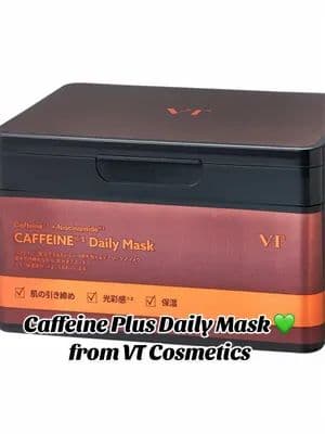 Daily skincare made easy ๐ Gifted Caffeine Plus Daily Mask from VT Cosmetics Loving this quick mask to refresh my skin after a long day โจ #PR #glossylips #VTCosmetics #caffiene @VT Cosmetics US @VT cosmetics japan official