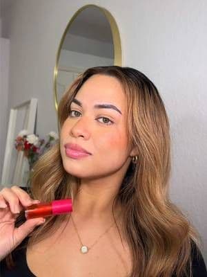 Water Lip Stain in the shade “Just Bitten Tint”✨ @Clarins USA #giftedbyclarins #lipstain #waterlipstain #clarinslipstain