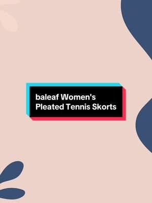 The @baleaf Women's Pleated Tennis Skort gives me exactly what I want—comfort, coverage AND a cute fit. 💖 I love the hi