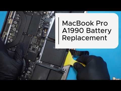 MacBook Pro 2018-2019 A1990 Battery Replacement