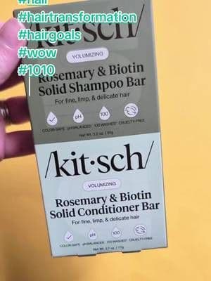 I Am Absolutely Gobsmacked By These Results This Kitsch Rosemary and Biotin Solid Shampoo and Conditioner Bar is a total game changer. My hair has never looked or felt this good after just one single wash. I am fully obsessed and this is officially my new go-to hair care routine. Tap the link below to get yours and upgrade your shower routine today. #tiktokshop #tiktokshopfinds #kitsch #shampoobar #healthyhair @Kitsch