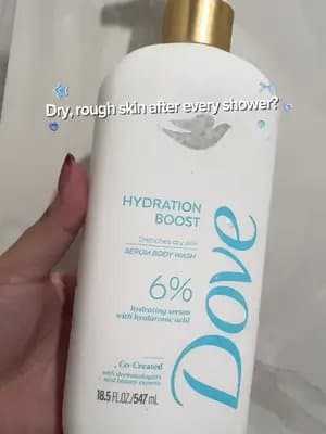 Dry skin? Time to give your skin a hydration boost! 💧✨ Dove Hydration Boost Serum Body Wash with 6% Hydrating Serum + Hyaluronic Acid helps intensely hydrate dry skin while gently cleansing. 🫧🤍 #DovePH #DoveBodyCare #DoveHydrationBoost #GetDoveorGetFoamo #TikTokMadeMeBuyIt @Dove PH