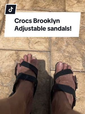 The crocs Brooklyn sandals are made with their signature material which is soft, cushioned and are adjustable The perfect everyday sandal.😆 Summer is coming grab the sales! 🥰 @crocs #crocs #crocsandals #tiktokshoprestock