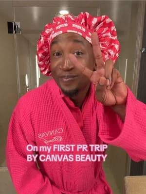 I’m still at an awe 🫢😂 YES IMMA WEAR MY PINK ROBE AND PINK PJ SET💖🤷🏾♂️🥹😂 idc idc idc #brandtrip #canvasbeauty #fyp #pr #blackownedbusiness