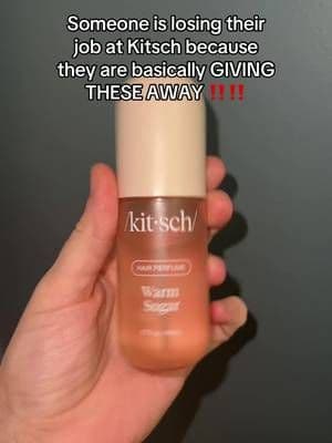 Want to smell amazing all day long? The secret is hair perfume from @Kitsch Warm Sugar smells like cotton candy with a hint of vanilla 😍 AND they are on sale right. now. Meaning you can get this for $17?! #kitsch #fragrance #perfume #scent #tiktokshop