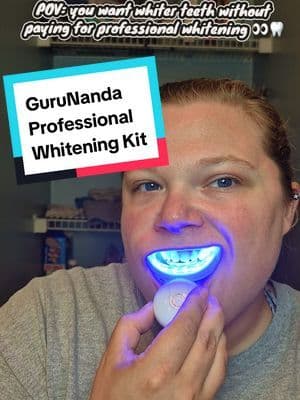Trying the @GuruNanda LLC Professional Whitening Wireless Kit for an easy at-home teeth whitening routine 🦷✨ I love that the wireless mouthpiece makes it so simple to use while I’m doing other things. If you’ve been looking for a teeth whitening kit for home, this one definitely caught my attention! 👀 #tiktokshopbacktoschool #dental #teeth #whitening #selfcare