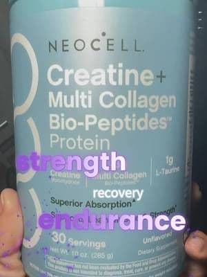 NeoCell Creatine + Multi Collagen got me strong AND glowing 💅🏽✨ #tiktokshop #fitnessjourney #momfitness #glowupseason #supplementroutine