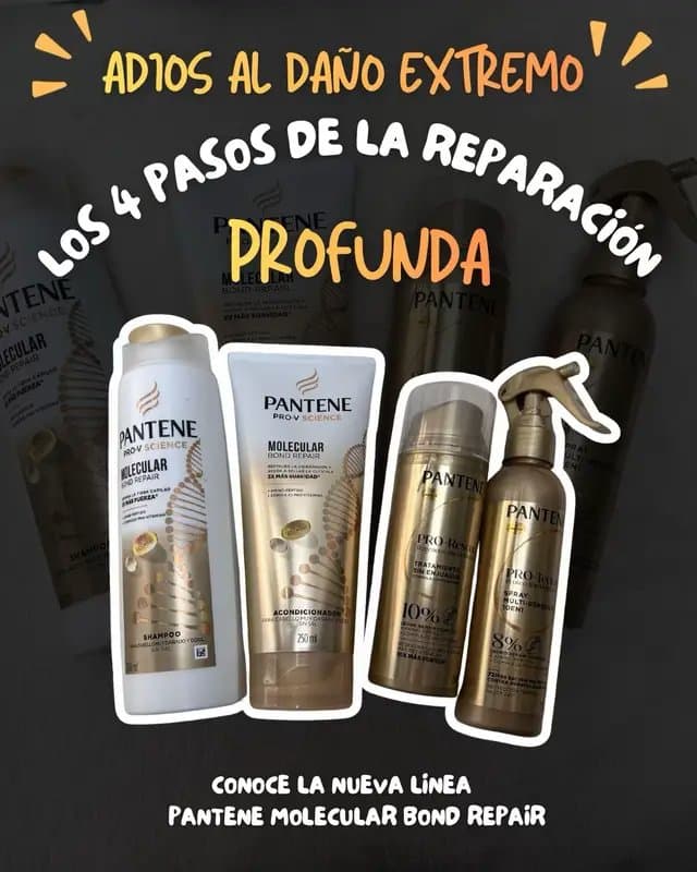 ¿Sabías que la mayoría de los productos solo "maquillan" el daño? 😱 Descubre la tecnología molecular de Pantene Molecular Bond Repair. 🧬✨ Esta rutina de 4 pasos no solo cubre el daño, lo repara desde el núcleo reconstruyendo los enlaces capilares. El secreto para un cabello sano y fuerte sin salir de casa. 🛡️💪 NSO: NSOC41234-25CO | NSOC40841-25CO | NSOC41294-25CO | NSOC41003-25CO | NSOC40890-25CO #publicidad #pantenefm #pantenebondrepair @For_Me