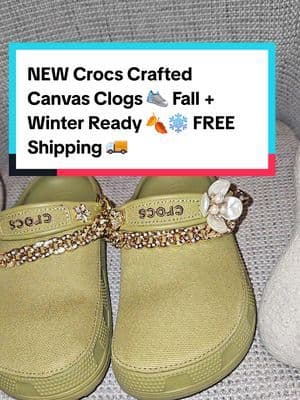 NEW Crocs Crafted Canvas Clogs 👟 Built for Fall + Winter 🍂❄️ All-day comfort, sleek style, and yes — FREE Shipping 🚚. Don’t miss this upgrade. … #fyp #abbydames #Crocs #CrocsStyle #CrocsOutfit #CrocsLove #CrocsTok #CrocsTrend #ComfyStyle #FallFashion #TikTokShopRestock #tiktokshopcreatorpicks #BahamianCreator #BahamianInfluencer #CaribbeanCreator #CaribbeanInfluencer #Austininfluencer #Austincreator #Texasinfluencer #Texascreator #UGC #TikTokpartner #blacktiktok #TikTokShopFallDealsForYou #AutumnLiving #TikTokShopBlackFriday #TikTokShopCyberMonday #SuperBrandClub #ViralOnTikTokShop #FentySuperBrandDay #susteassuperbrandday