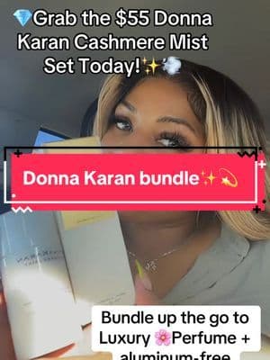 Grab your bundle today ladies!! Thank me later! This screams luxury, Soft glam💕✨💫 #luxuryperfume #donnakaran #perfumes #tiktokshopholidayhaul #productreview