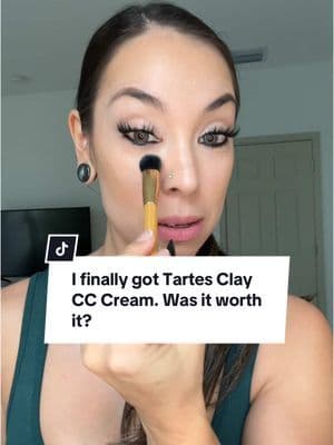 I was super impressed with the CC cream. What’s amazing is that you need such a small amount to make a huge difference on your eyes so this one was definitely living up to the hype. #tiktokshopblackfriday #tarte #tartecosmetics #tiktokshopcybermonday #tiktokshop #makeupreview
