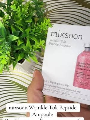 The mixsoon Wrinkle Tok Peptide Ampoule brings a peptide-focused step into your skincare lineup. Perfect for anyone who enjoys layering lightweight Korean skincare products! ✨ #Mixsoon #PeptideAmpoule #KoreanSkincare #SkincareRoutine #TikTokShop