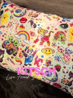 If you grew up obsessed with Lisa Frank, this Lisa Frank x Kitsch satin pillowcase is about to unlock a CORE MEMORY. 🌈🐆✨ It’s the Kitsch satin pillowcase we already love for being soft and silky, helping reduce friction on your hair while you sleep, and keeping your pillow feeling cool — except now it’s covered in the Lisa Frank characters every 80s and 90s girl remembers. Adult money was absolutely made for buying the things we wanted as kids. 😂💖 @Kitsch @Lisa Frank #kitsch #tiktokshopcreatorpicks #tiktokshopbacktoschool #backtoschool #summerwins