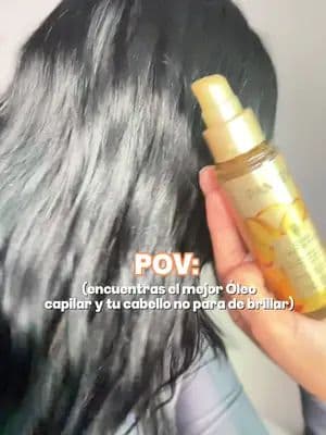Unas gotas del óleo y el brillo aparece al instante. Es mi toque final, mi secreto de bolso, mi favorito de Pantene. #Pe