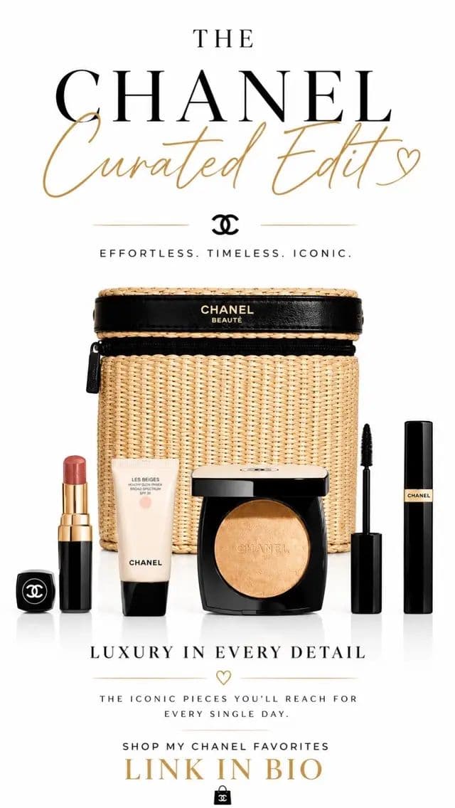The Chanel beauty edit you didn’t know you needed ✨ These are the products I reach for again and again 🤍 Want all the links? They’re waiting in my LTK 👇 🔗 Link in bio #ltk #chanel #luxurymakeup #beautyfinds #makeupmusthaves