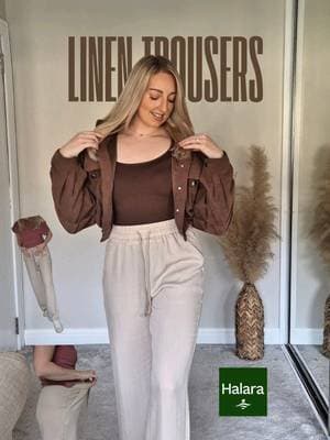 Halara Linen Trousers ✨ I love these gorgeous linen trousers from @halara_uk_shop I wear them in 'Whisper White' a gorgeous beige colour, in size Small, Regular length. #halarauk #ActiveInHalara #halarapants #halaratrousers #TikTokMadeMeBuyIt