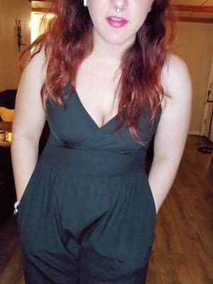 I'm 5'3 and a half, weigh like 170 and got a medium! It's a little long but would be super cute with heels. 💜 #rompers #tiktokshop #makeup #glamlite #freddykrueger #reviews #awkward #fypシ゚viral #tiktok