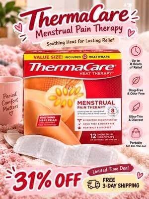Because period cramps always seem to show up when we have a million things to do. ๐ฉ These ThermaCare heat wraps are designed to provide soothing warmth while you're on the go. #ThermaCare #PeriodEssentials #MenstrualCramps #TikTokShopBlackFriday #periodcare