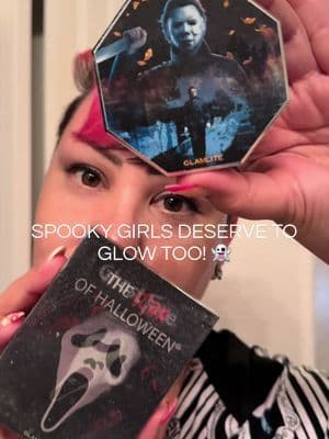 Spooky makeup lovers, @Glamlite did it again 👀✨ These horror-inspired duochrome highlighters are giving alt girl glam with the prettiest reflective glow. From Ghostface to Chucky to Friday the 13th, the packaging alone is collectible 😭 Smooth formula, buildable glow, and perfect for spooky girls who still want a soft glam moment. #highlighter #tiktokshopsparkcreator #tiktokshopcreatorpicks #tiktokshopstockup #glamlite