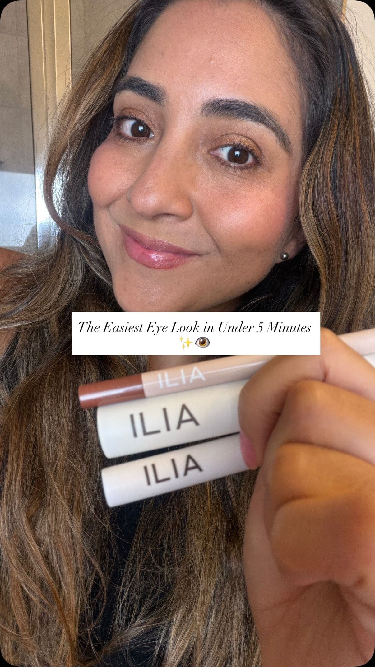 gifted by ILIA Beauty
✨ Three products, one effortless eye look! I’m obsessed with how easy this routine is and how be