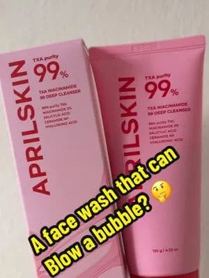 A cleanser that blows bubbles? 🫧🍬 It’s like washing your face with skincare bubble gum—except your skin gets clearer and brighter too 💖 #CleanserCrush #BubbleVibes #APRILSKIN #BubbleCleanser #TXACleanser #CreateToWin #NiacinamideGlow #FYP #FunSkincare #Singapore #fypsg #SkincareRoutine #KBeautyFinds #sgtiktok #SatisfyingSkincare #StretchyCleanser #BubbleGumSkin #tiktokSg #GlowUpChallenge #TikTokMadeMeBuyIt