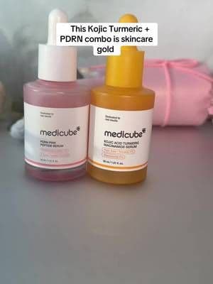 Brighter skin, smoother texture & that healthy glow all in one routine ✨💛 The Medicube Kojic Turmeric and PDRN Peptide duo has my skin looking fresh, plump & radiant 😍 ##Medicube##KBeauty##GlassSkin##tiktokmademebuyit##springsale
