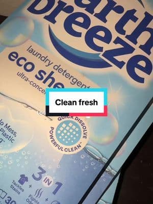 Clean fresh easy and on sale in more affordable than your average laundry detergent #TikTokShopCreatorPics #tiktokshopspotlightfinds #TikTokShopJumpstartSale #EarthBreeze #LaundryDetergentSheets @Earth Breeze